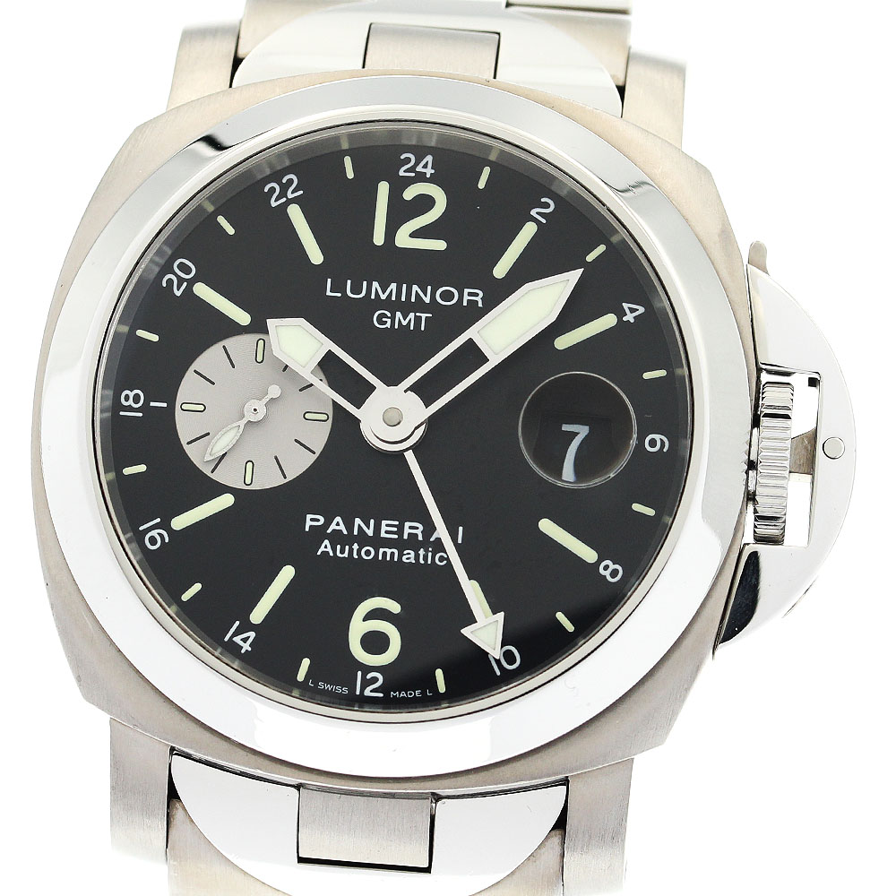 パネライ PANERAI PAM00161 ルミノール GMT デイト 自動巻き メンズ 良品 _882729【中古】