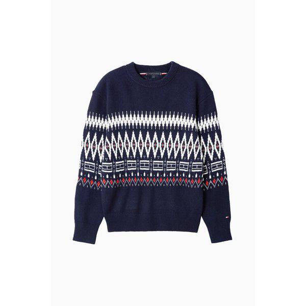 [男性]フェアアイルウール混クルーネックセーターニット T12F9KPO450MT1 0A4