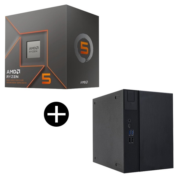 Ryzen 5 8500G BOX With Wraith Stealth Cooler CPU + ASRock DeskMeet X600/B/BB/BOX/JP ベアボーン セット