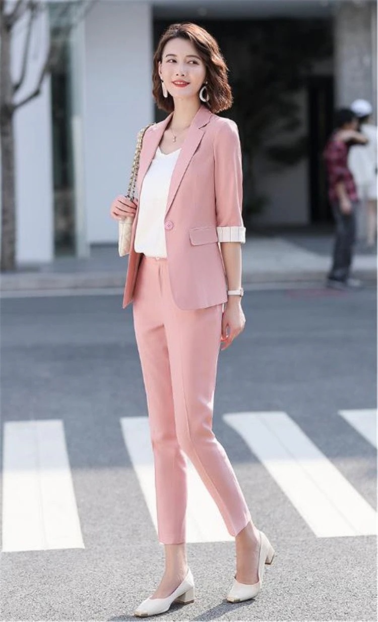 作業着 気高い 韓国の人気発 カジュアル エレガント トレンド スーツ 気質 シンプル 韓国語 ファッション 業務服 百掛け 早い者勝ち スーツ スーツ 新作