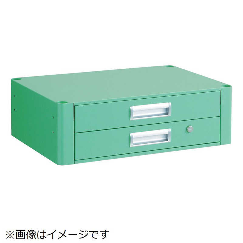 トラスコ中山　ファルコンワゴン 2段引出 750X500 W色　FAW75XW