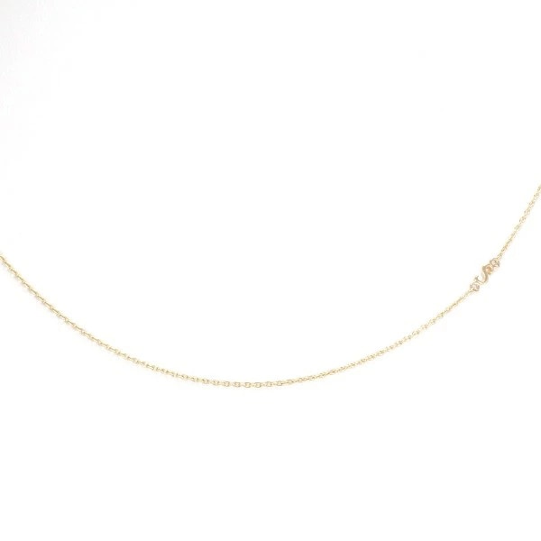 K10 10金 YG イエローゴールド ネックレス 総重量約0.9g 約38cm ジュエリー 中古