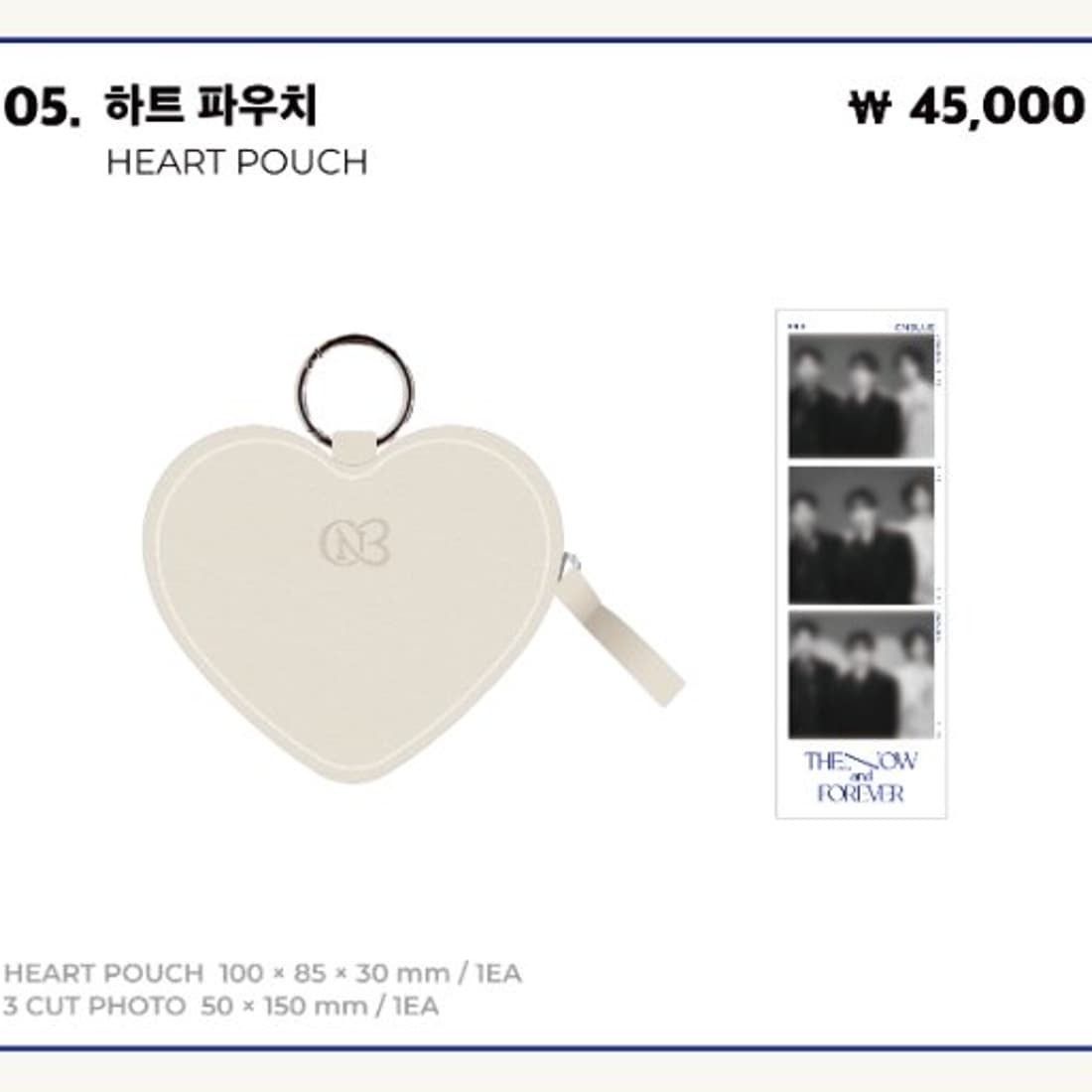 [公式] CNBLUE 15TH ANNIVERSARY [THEN, NOW and FOREVER] POP-UP STORE MD : HEART POUCH