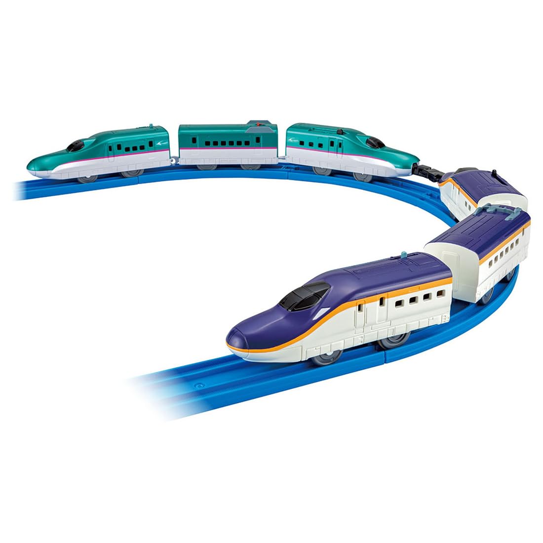 タカラトミー プラレール E8系新幹線＆E5系新幹線 ガチャッと連結セット 電車 列車 おもちゃ 3歳以上