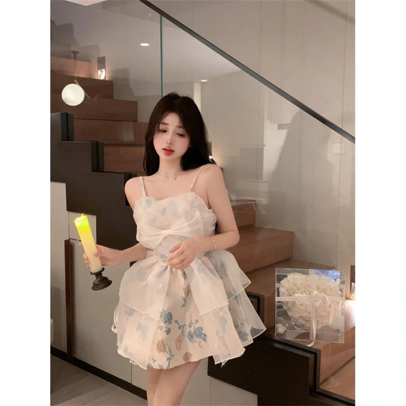 【1つ買うと10つ無料】スーパーチベットベルト夏の壊れた花のプリンセススカートの夏の欲望の欲望の甘いスロー