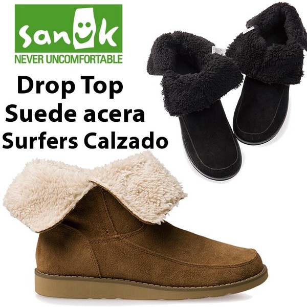 ブーツ レディース W DROP TOP SUEDE ドロップトップスエード SWB10953 2Way ボア ショートブーツ シューズ スリッポン スリップオン おしゃれ