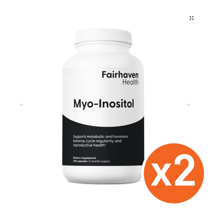2個セットFairhaven Health Myo-Inositol 240ct 妊娠準備栄養剤