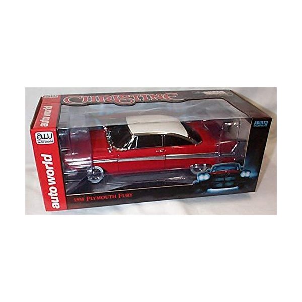 autoworld Christine movie 1958 Plymouth Fury comes with Working lights car 1:18 scale diecast model