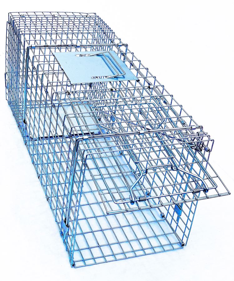 動物捕獲器 猫キャッチャー アニマルトラップ 踏板式 (大サイズ 約792833cm) 組み立て 設置 簡単 収納楽々 迷子猫 野良猫保護 イタチ タヌキ ヌートリア ハクビシン アライグマ 捕