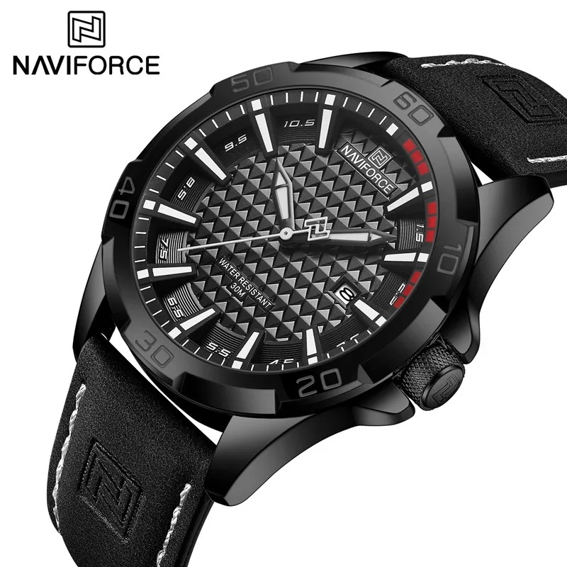 コネクテッドウォッチnaviforce 男性用 高級ブランド クォーツ スポーツ 防水 発光 2023