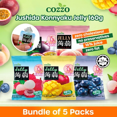[ Bundle of 5 ] Cozzo Jushida Konnyaku Jelly ( 160g )