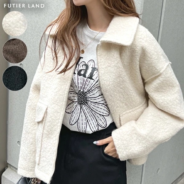 【即納】ダブルポケットジップブルゾン 6,990円