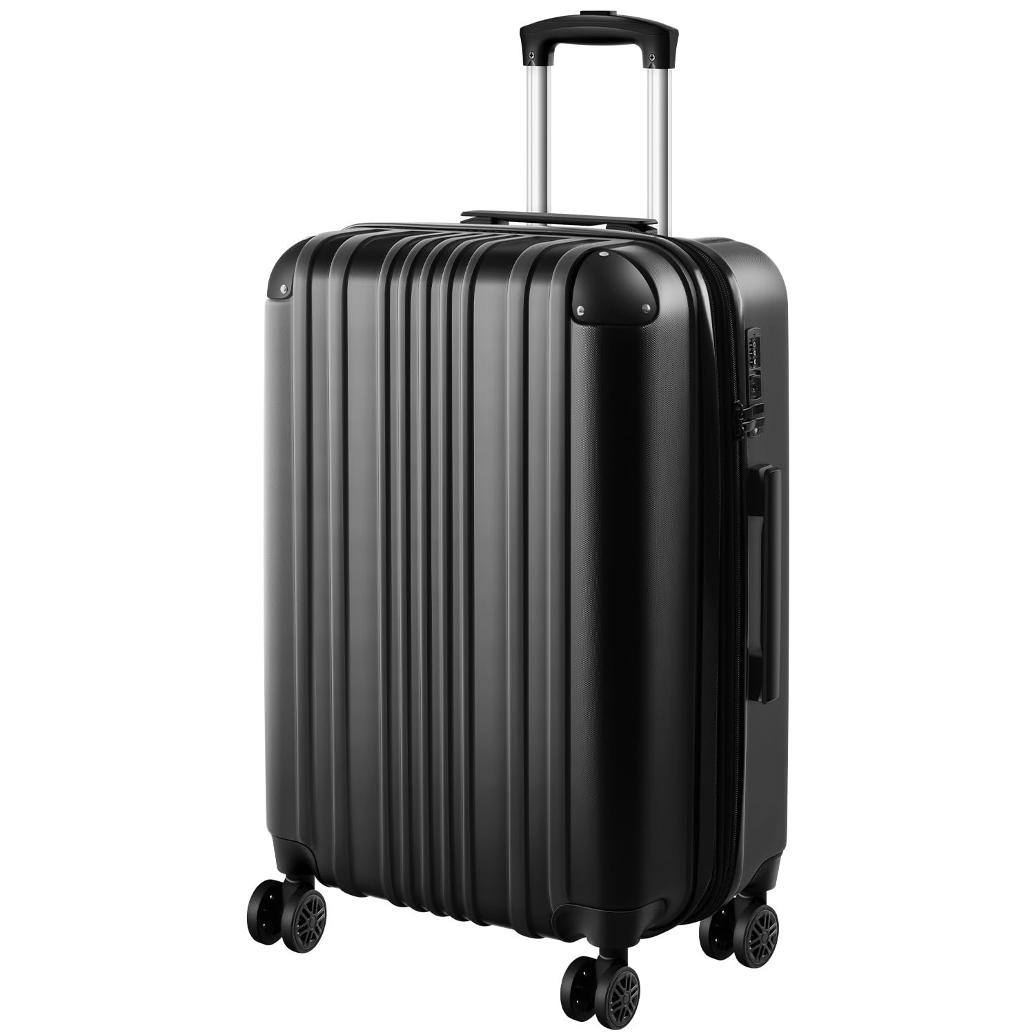 [Bargiotti] スーツケース Lサイズ 拡張機能付 キャリーケース 超軽量 耐衝撃 ダブルキャスター 360度回転 ファスナータイプ 大容量 TSAローク搭載 ABS素材 旅行 出張 キャリー