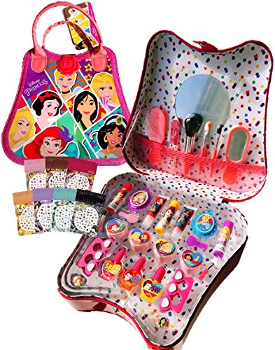 ディズニー プリンセス（Disney Princess）持ち運べる取っ手付き ミラー付きコスメセット
