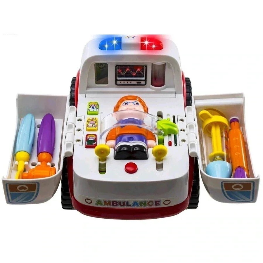 早い者勝ちタイムセールミニドクターセット お医者さんごっこ ギミック豊富 救急車 よくばり おもちゃ 知育シリーズ