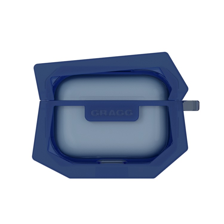 【GRAGG】 LANDING CORNER CASE - CLEAR NAVY イヤホンケース 正規品