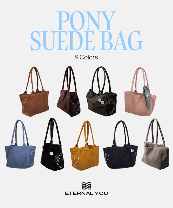 ショルダーバッグ・ポシェット PONY SUEDE SHOULDER BAG Qoo10 ETERNAL YOU PONY SUEDE BAG スタッズ