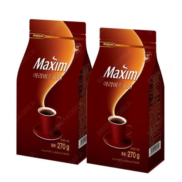 東西マキシム アラビカ 100 リフィルコーヒー 270g 2個 ブラックアルコーヒー
