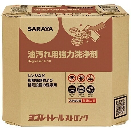 サラヤ　強力油汚れ用洗剤　ヨゴレトレールストロング　10kg　八角B.I.B.【取り寄せ商品・即納不可・代引き不可・返品不可】