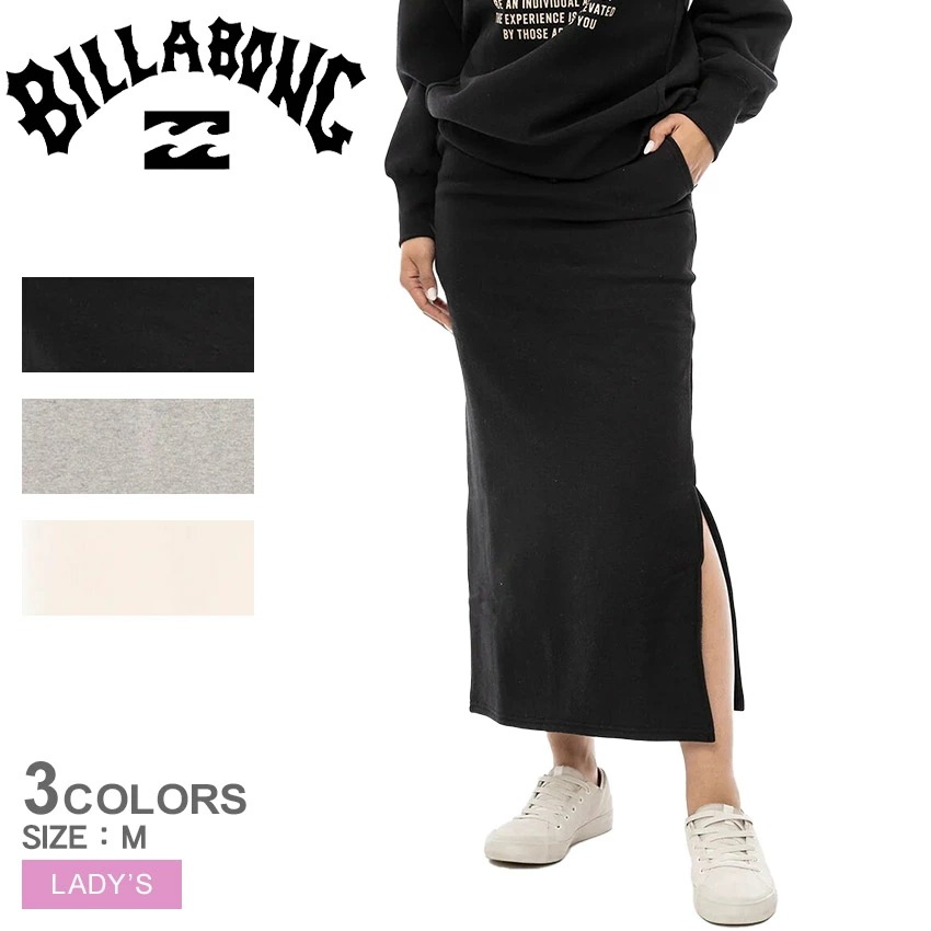 HEAVY SWEAT LONG SKIRT BE014600 レディース スウェットスカート スリット タイトスカート 裏起毛 ロング丈 マキシ丈 ボトムス ポケット ウェア