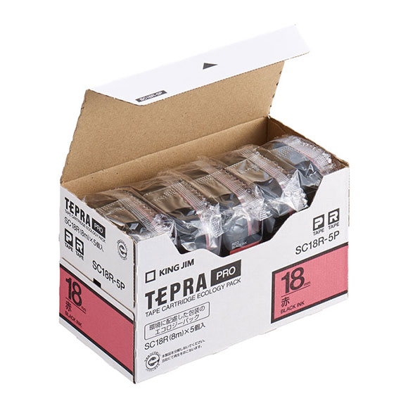 PROテープエコパックカラーラベル 5P （SC18）