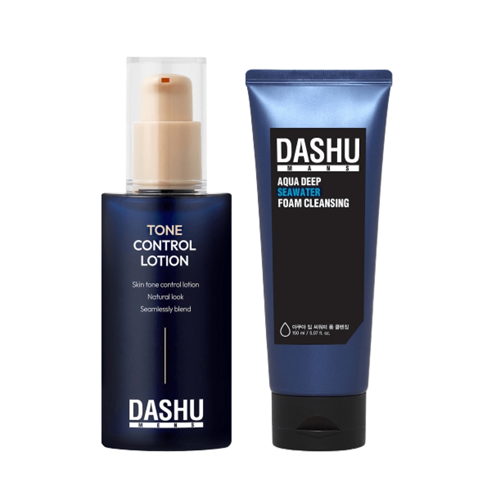 メンズトーン コントロール カバーローション 65ml + アクアディープシーウォーターフォームクレンジング 150ml