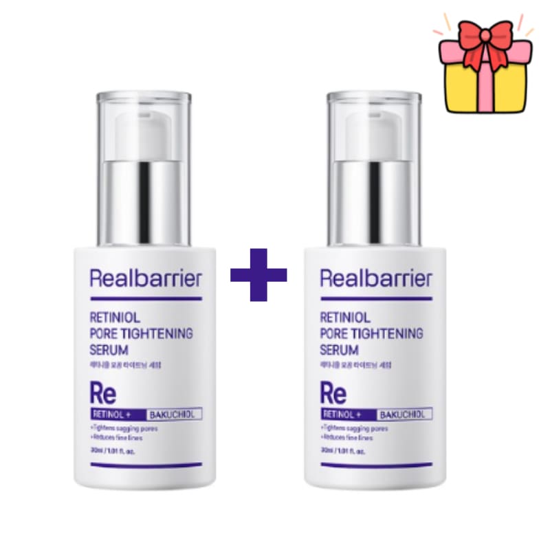 [1+1]レチニオールポアタイトニングセラム30ml+30ml（合計60ml） 毛穴のセラム肌のしわのしわレチノール0.1％