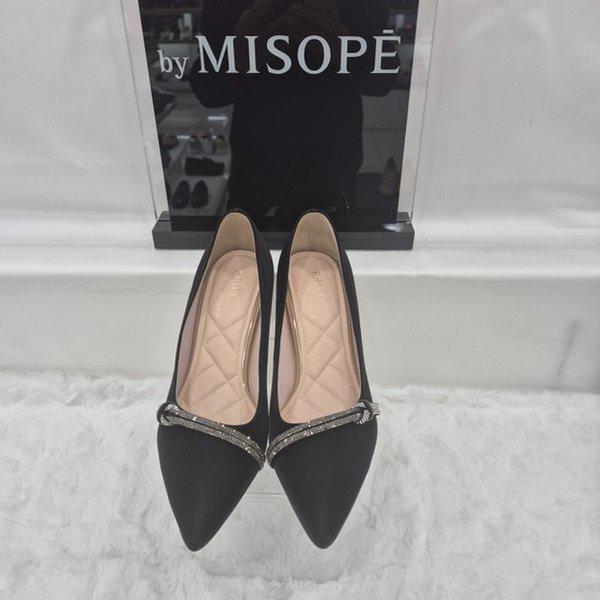 By 女性 ジュエルポイントパンプス 112HT411DF007 BLACK 2 JJ