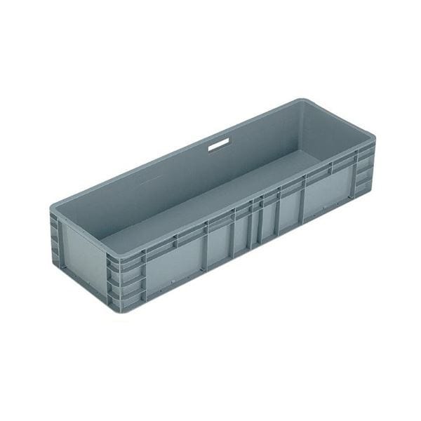 TP規格コンテナボックス [TP-392B 穴無し] グレー 相互モジュール嵌合可