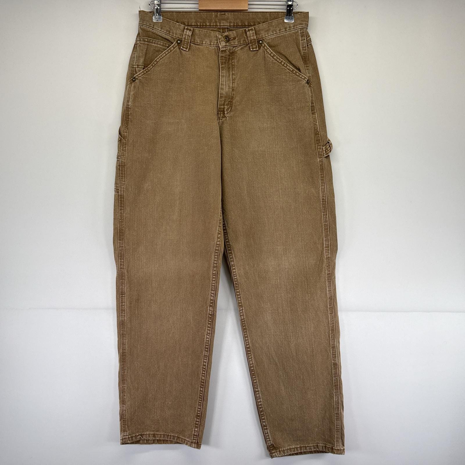 古着 リー Lee デニムパンツ ジーンズ ジーパン 5ポケット 長ズボン ペインター ワーク w33 L34 ブラウン系 メンズ 5,082円