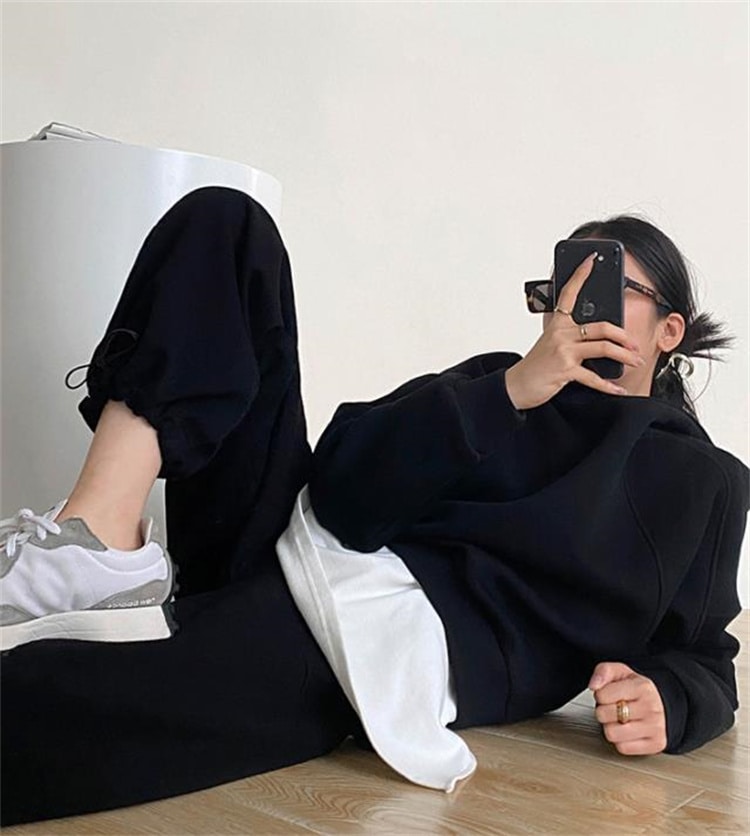 韓国ファッション パーカー 秋 デザインセンス 長袖 肌にやさしい フード付き スリム 新品 気質 カップル 4,589円