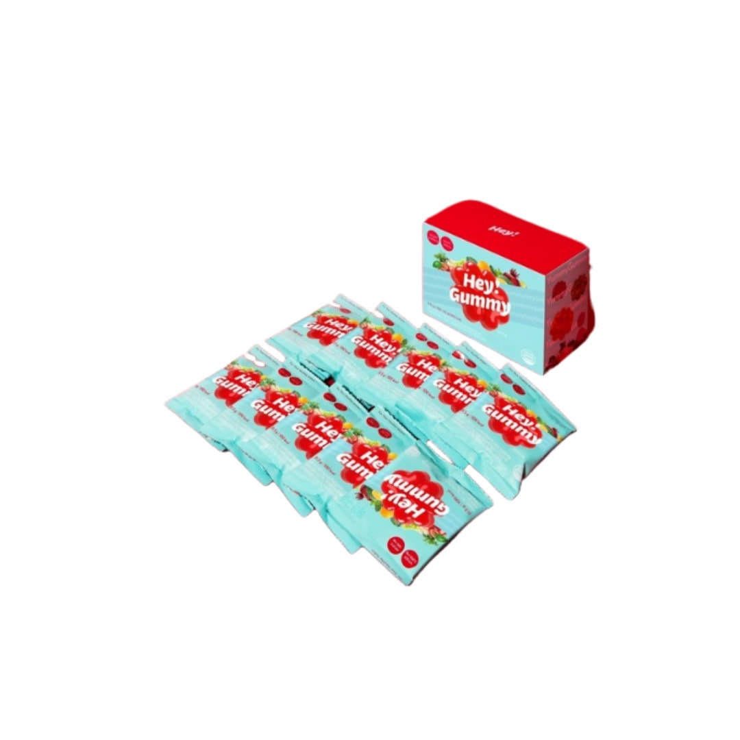 [1+1+1]ビタミンゼリー フルーツ味1箱(31.5ｇx10袋入り)/Hey!Gummy/ハル野菜/食物繊維/ビタミンC