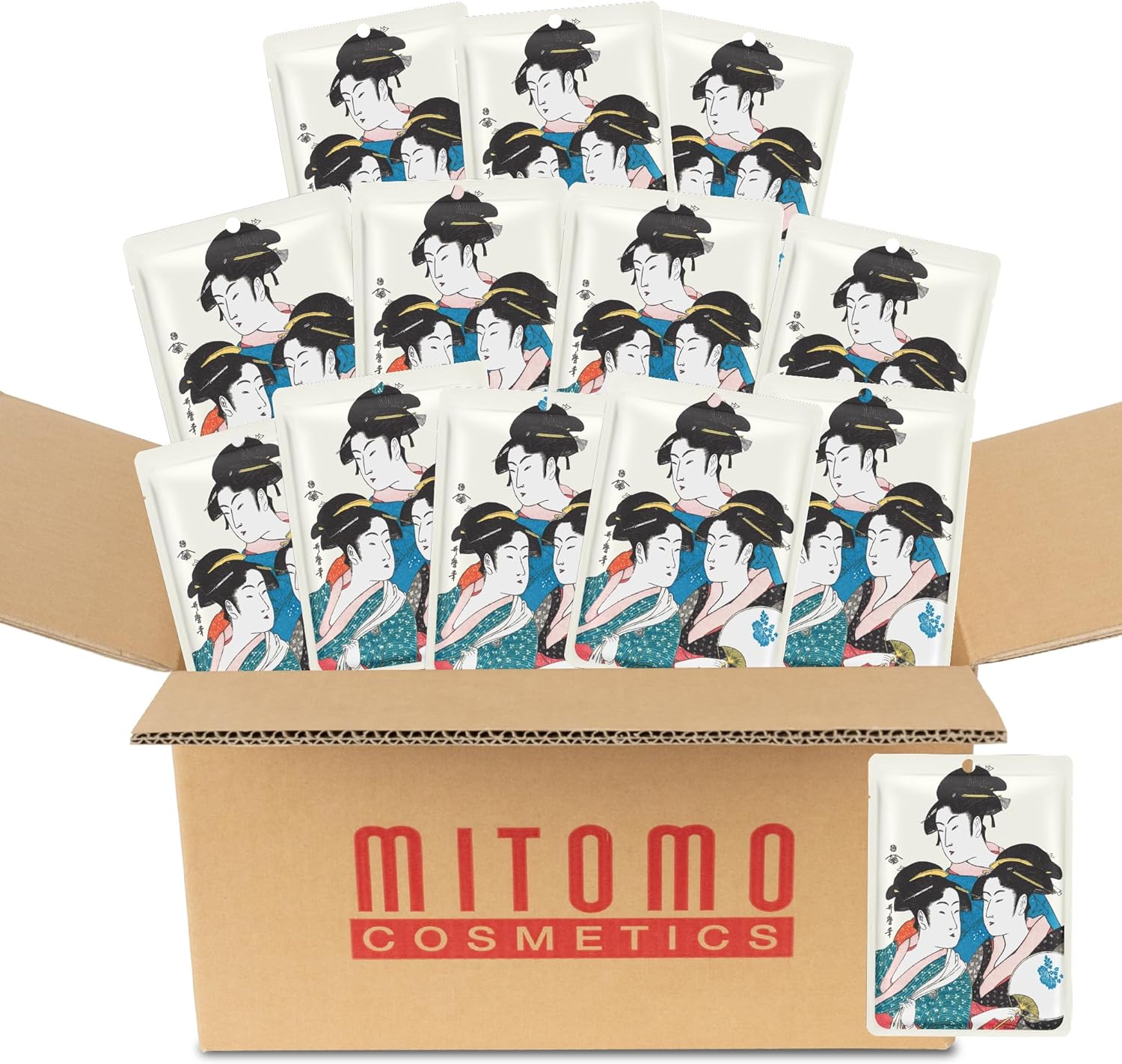 日本製 金＋桜 弾力雪肌 美容シートマスク/100枚入り/美容液/美容 スキンケア 潤いマスクパック[JPSS00604-A-0x010]