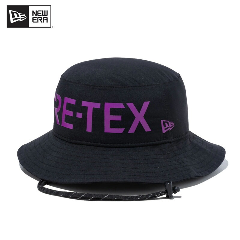 ニュー エラ アドベンチャーライト GORE-TEX PACLITE ゴアテックス パックライト Black Purple アウトドアハット 帽子 バケハ