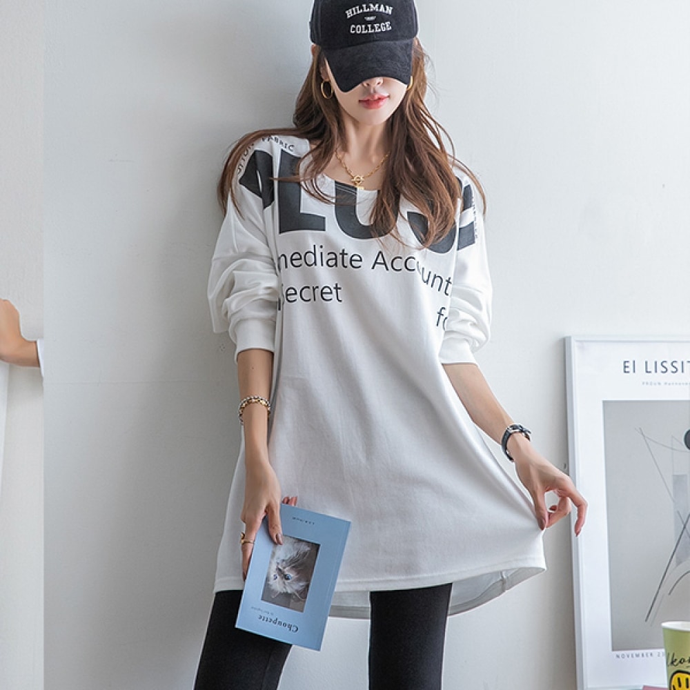 (マーク21) (55~120) レタニングボートネックTシャツ DM23-T-39