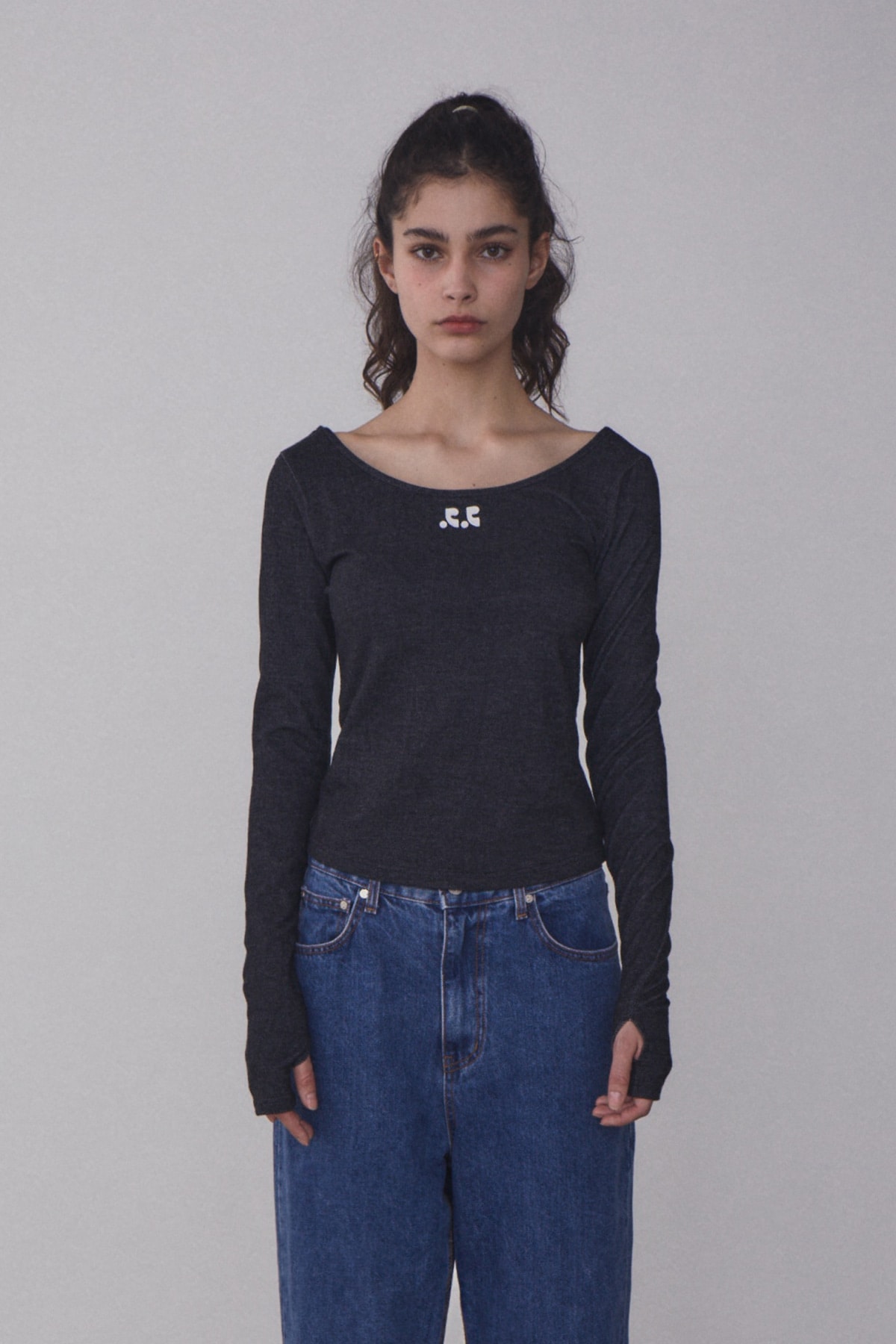 【REST & RECREATION】 RR U NECK FINGER HOLE LONG SLEEVE : 3COLOR