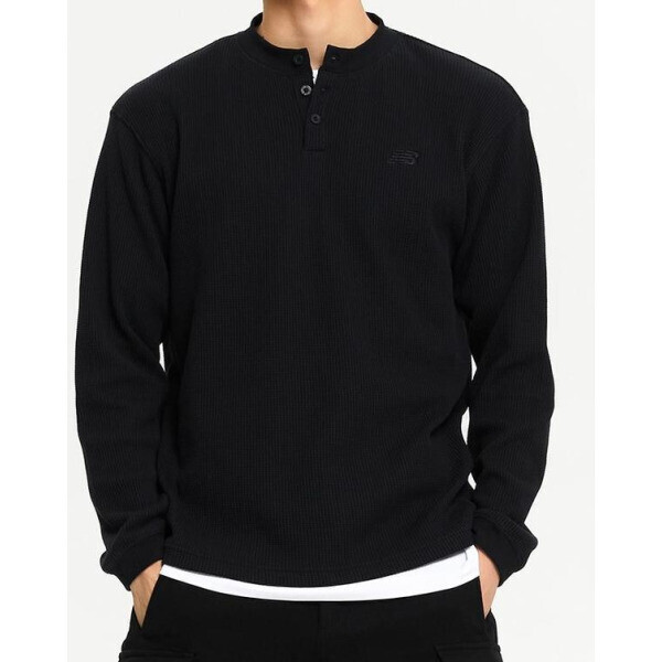 ニューバランス ワッフルヘンリーネック長袖Tシャツ MT43514MEN