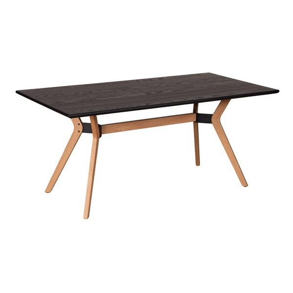 筑波産商 ARBOL コージー 165x85 ダイニングテーブル T BK X脚 メーカー直送