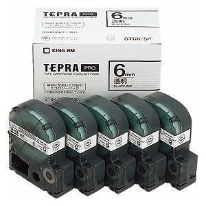 （まとめ買い）テプラテープ [x5個入] ST6K-5P 00060238 [x3]