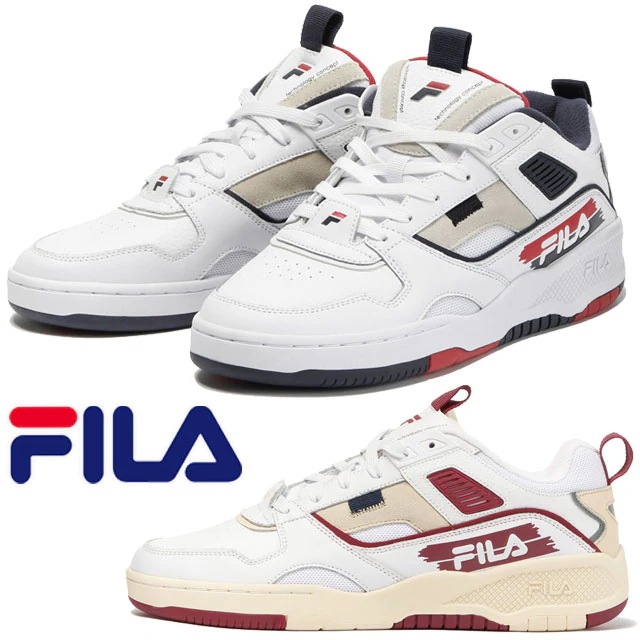 フィラ FILA メンズ スニーカー 1TM01832 コーダ ローカット カジュアルシューズ 125 ホワイト/ネイビー 127 ホワイト/レッド 紐靴