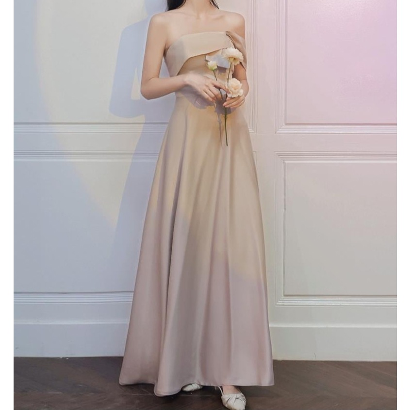 おしゃれ 気質 スリミング 着痩せ ブライズメイド服 結婚式 ドレス イブニングドレス ワンピース 発表会 演奏会 二次会 ロングワンピース
