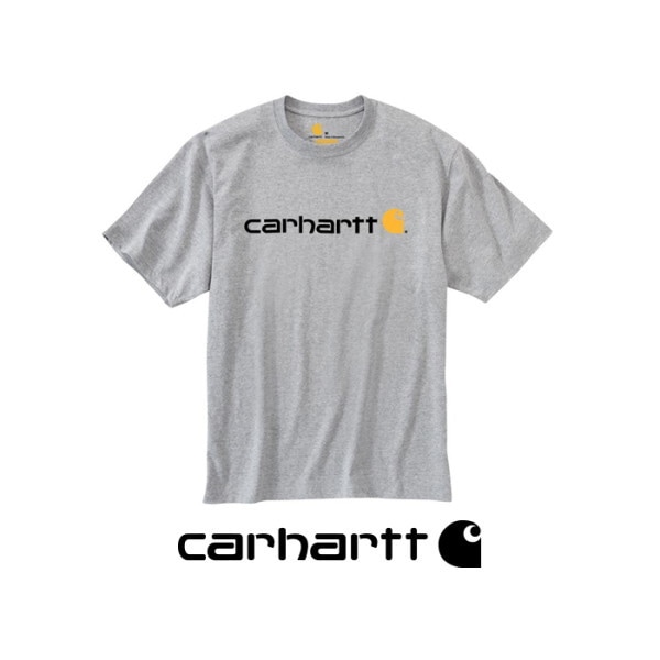 [カールハート] 半袖ロゴTシャツ ヘザーグレー / K195-HGY