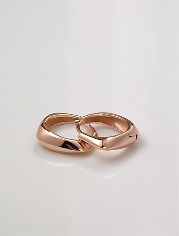 【Silver 925】ボールドフープピアス