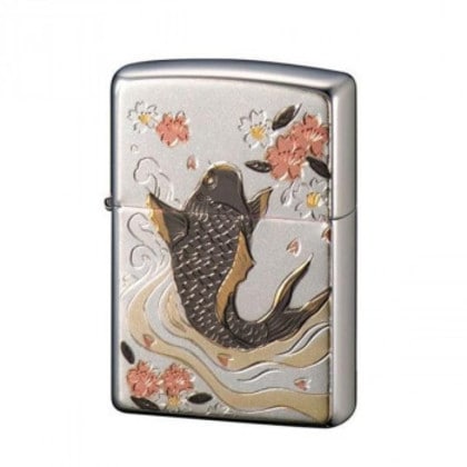 ZIPPO 電鋳板 鯉
