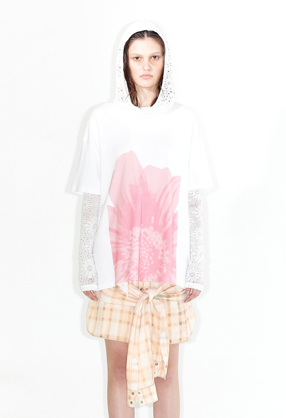 【OPEN Yy】 FLOWER BOX T-SHIRT : WHITE