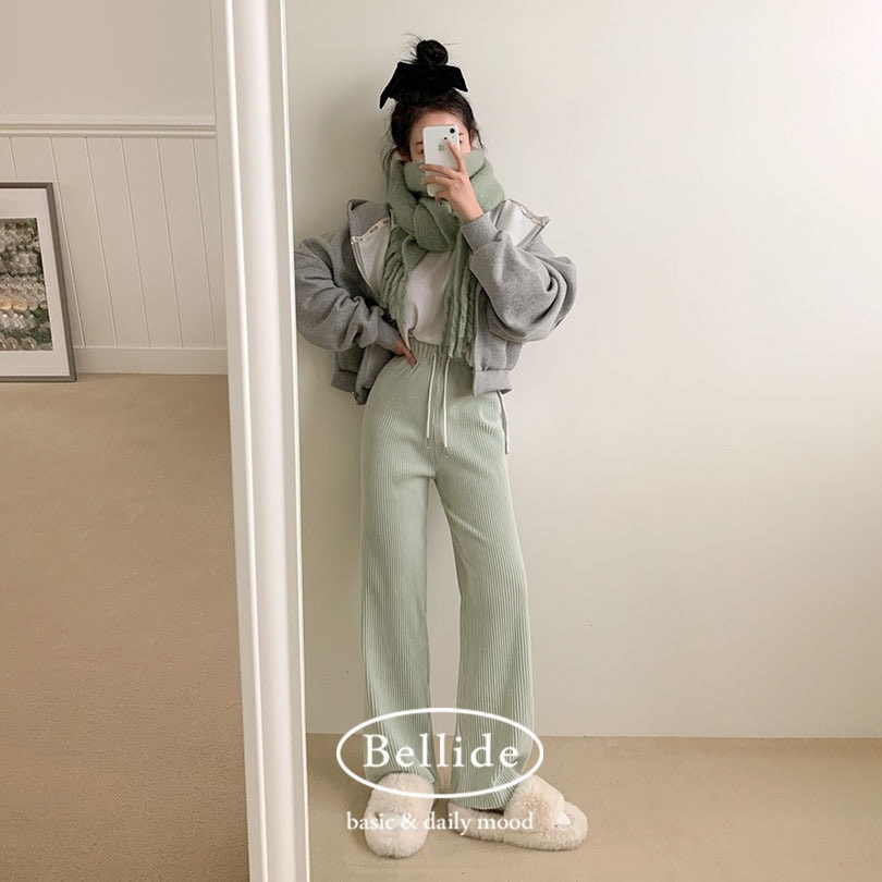 韓国の女性ファッション/ [MADE]ベロアコーデュロイトレーニングパンツpt1298 5,091円