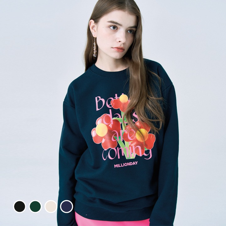 MILLION BALLOON FLOWER SWEATSHIRTミリオンバルーンフラワースウェットシャツ