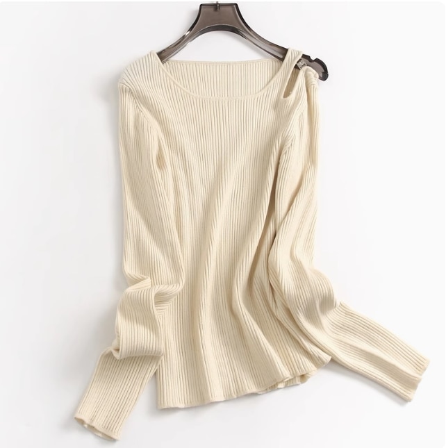 レディース トップス ニット オフィス ビジネス 双子 韓国 コーデ 楽ちん