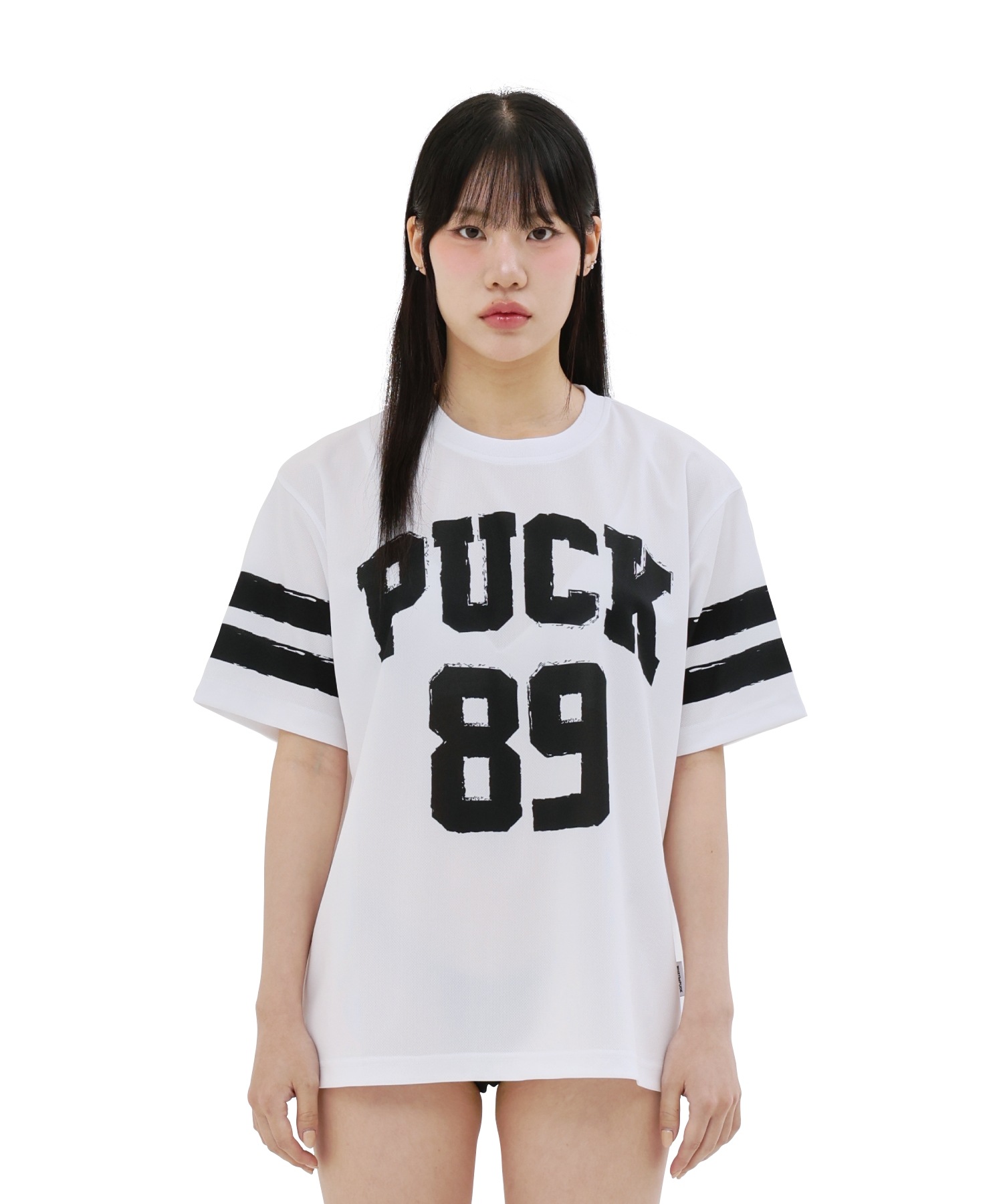 PUCKロゴホッケーティーシャツホワイト
