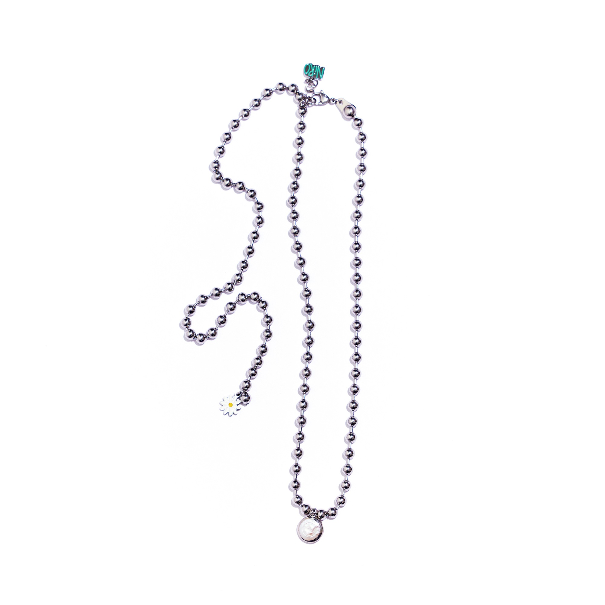 OPAL CiRCLE PEARL DAiSY NECKLACE #101